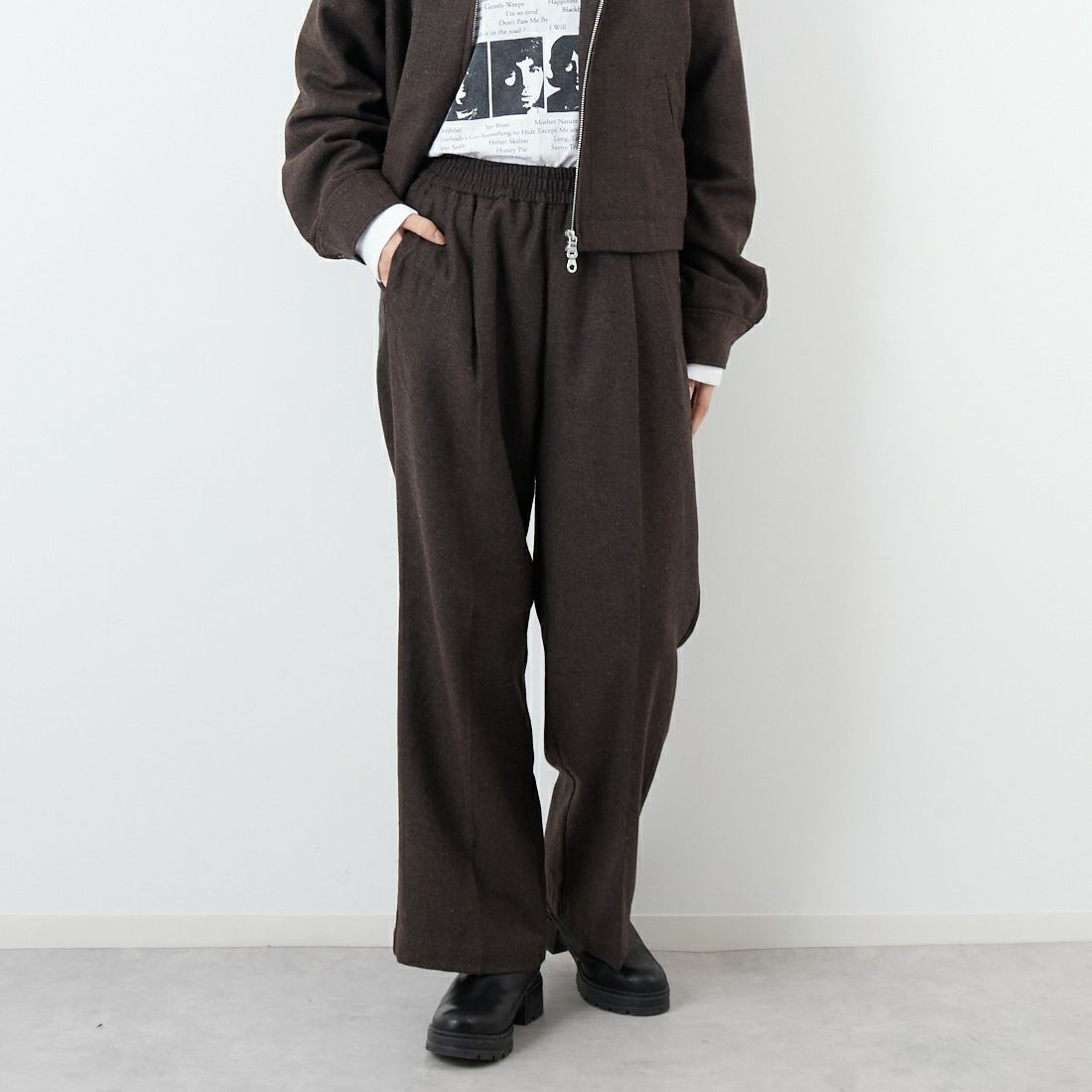 BROWN&&モデル身長：162cm 着用サイズ：S&&