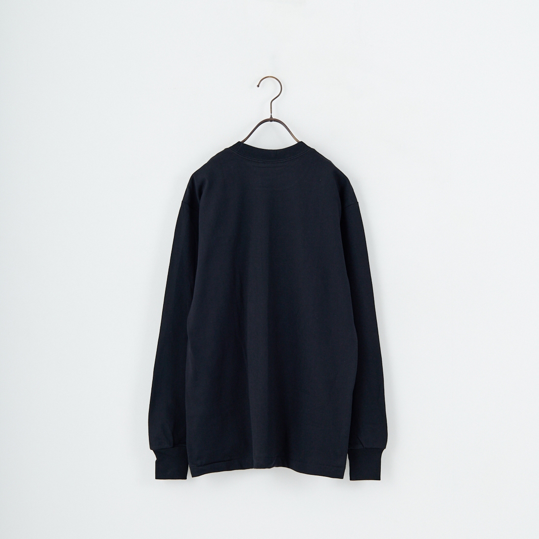 Hanes [ヘインズ] KURO クルーネックロングスリーブTシャツ [HM4-C201] 090 ﾌﾞﾗｯｸ