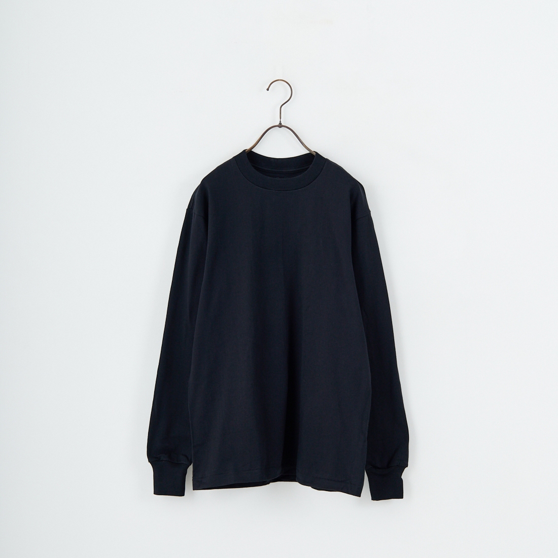 Hanes [ヘインズ] KURO クルーネックロングスリーブTシャツ [HM4-C201] 090 ﾌﾞﾗｯｸ