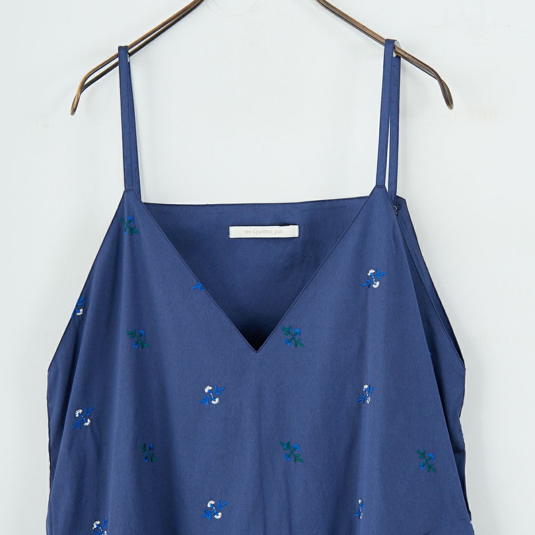 ne Quittez pas [ヌキテパ] フラワー刺繍キャミドレス [010552FL3] 79 NAVY