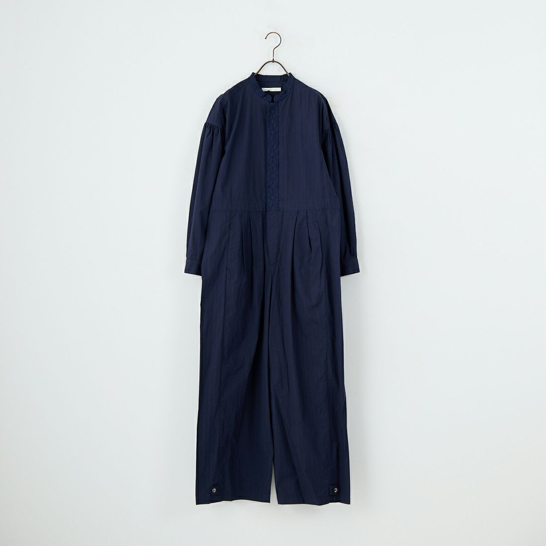 ne Quittez pas [ヌキテパ] ポプリンドビーストライプオールインワン [010852FD2] 79 NAVY