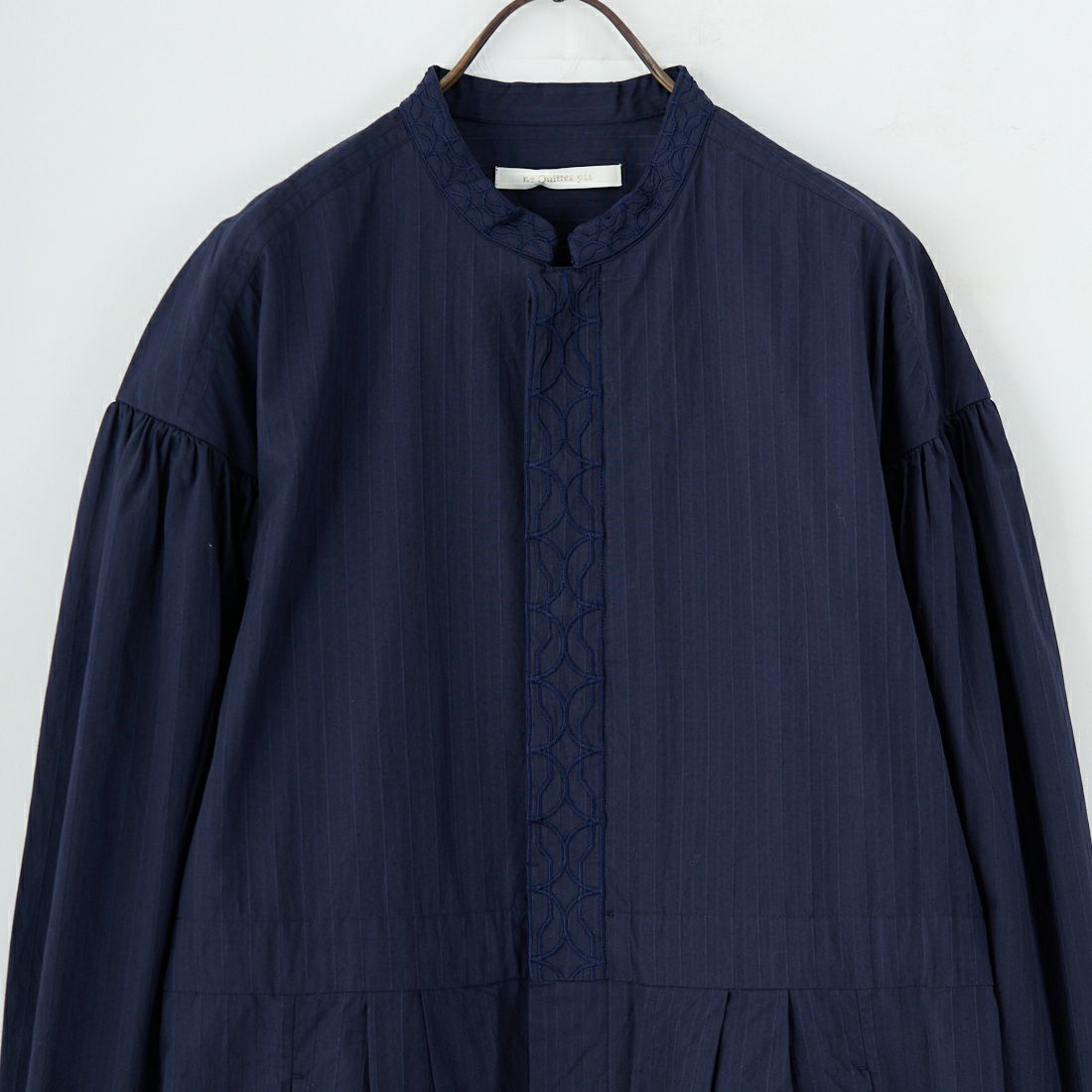 ne Quittez pas [ヌキテパ] ポプリンドビーストライプオールインワン [010852FD2] 79 NAVY