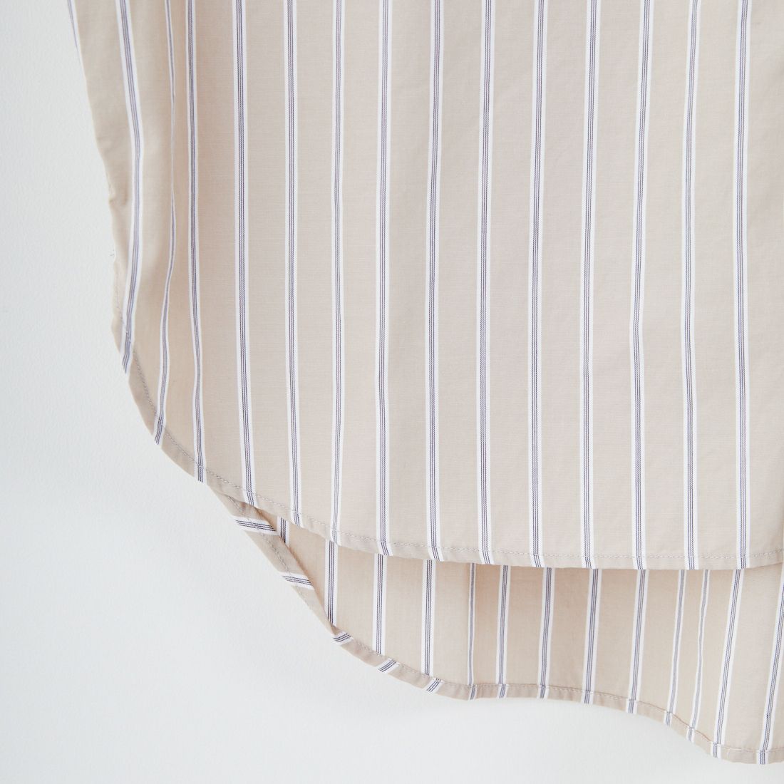 Gymphlex [ジムフレックス] コットンブロードクロス ストライプショートボタンダウンシャツ [GY-B0198CBS] BEG/CHR ST