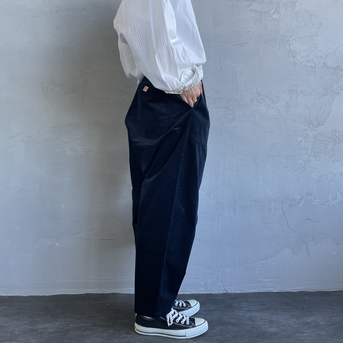 ダントン　ストレッチコーデュロイイージーパンツ　レンガ　36 タグ付き未使用 ダントン ストレッチコーデュロイイージーパンツ レンガ 36 タグ付き未