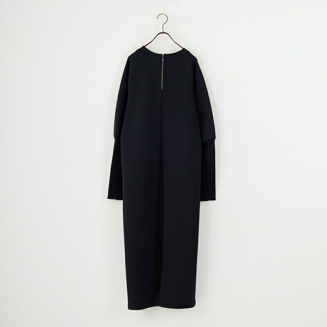 CLOCHE [クロシェ] ロングリブダンボールワンピース [55085029] ﾌﾞﾗｯｸ