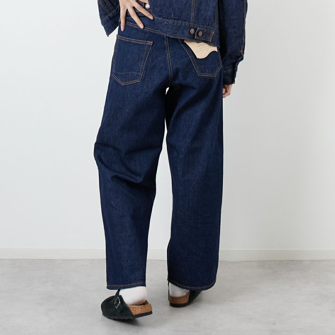 orSlow [オアスロウ] スーパーダッドデニムパンツ [01-1100W] 81 ONEWASH &&モデル身長：162cm 着用サイズ：00&&