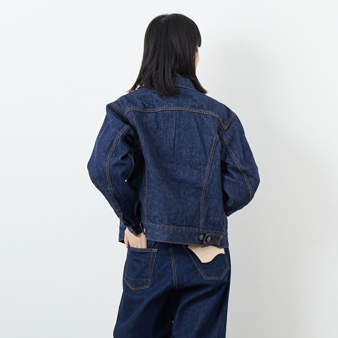 orSlow [オアスロウ] TYPE3 1960S デニムジャケット [01-6005] 81 ONEWASH &&モデル身長：162cm 着用サイズ：0&&