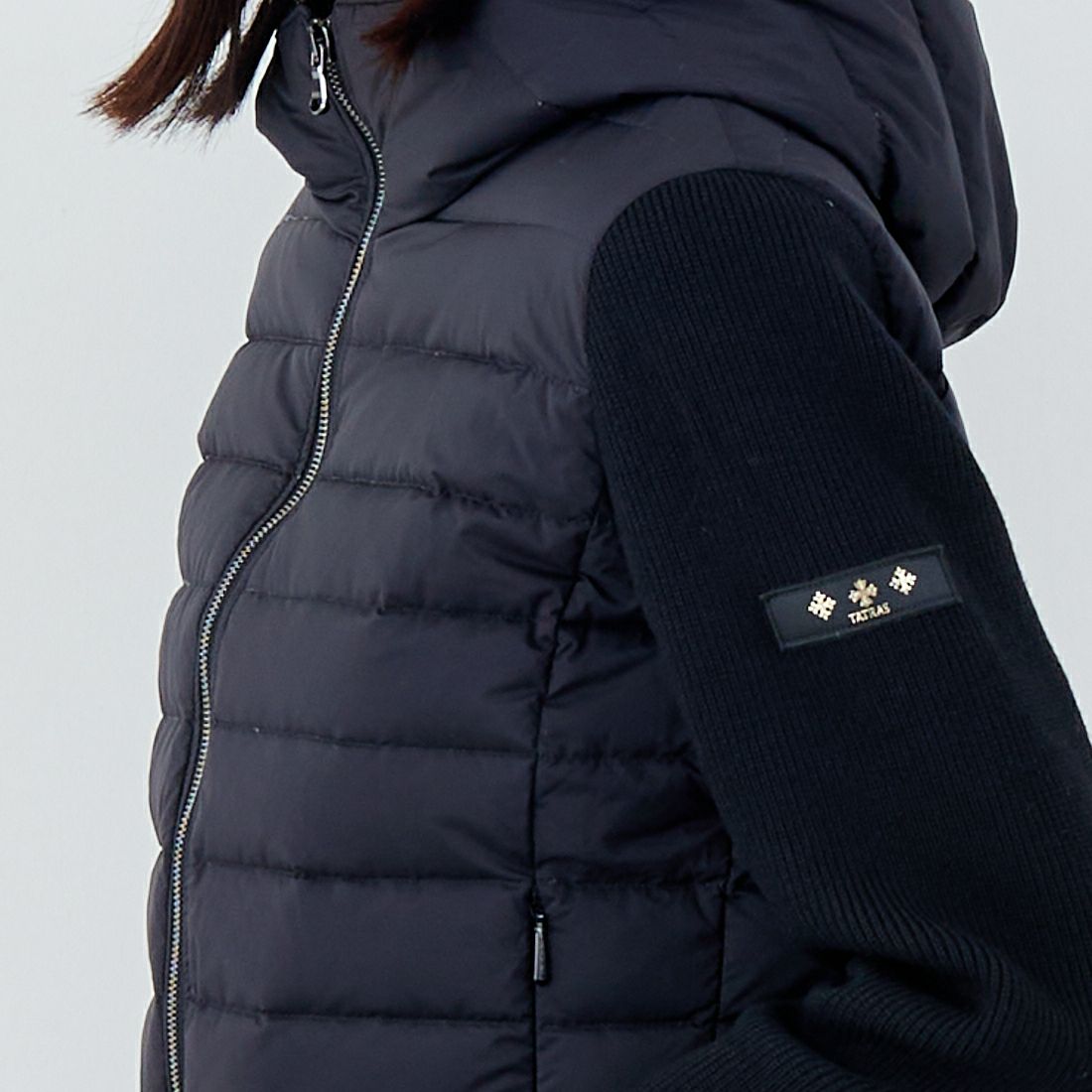 TATRAS [タトラス] GRIF ライトダウンジャケット [LJXA0030013588] BLACK &&モデル身長：162cm 着用サイズ：2&&