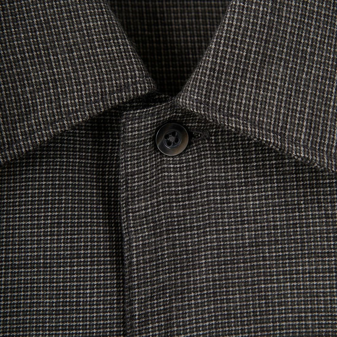 MANUAL ALPHABET [マニュアルアルファベット] ブラッシュドミニチェックシャツ [MA-S-805] BLACK