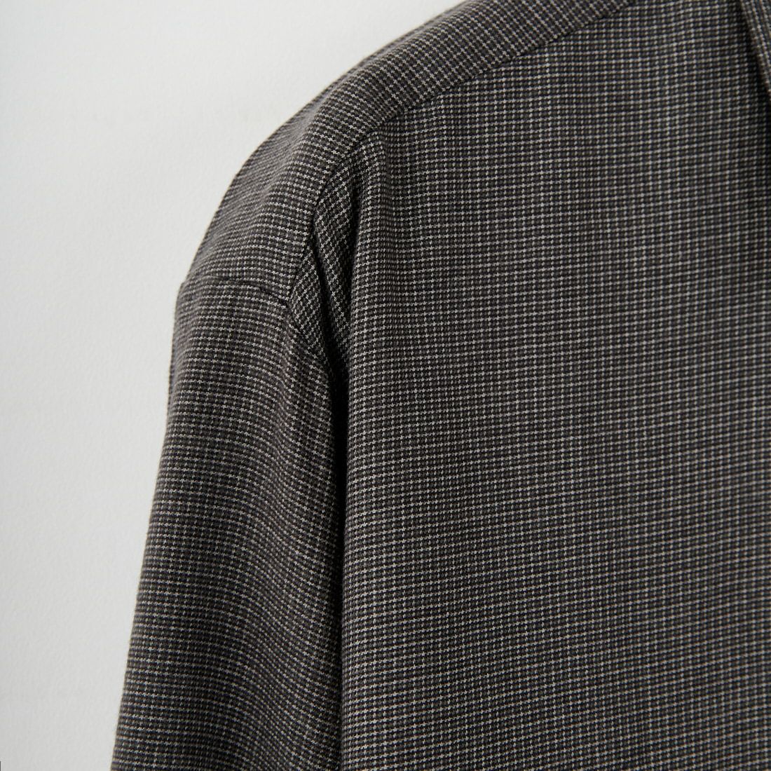 MANUAL ALPHABET [マニュアルアルファベット] ブラッシュドミニチェックシャツ [MA-S-805] BLACK