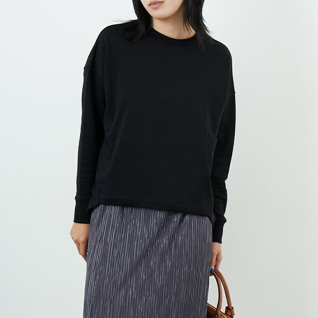 801 ﾌﾞﾗｯｸ&&モデル身長：167cm 着用サイズ：F&&