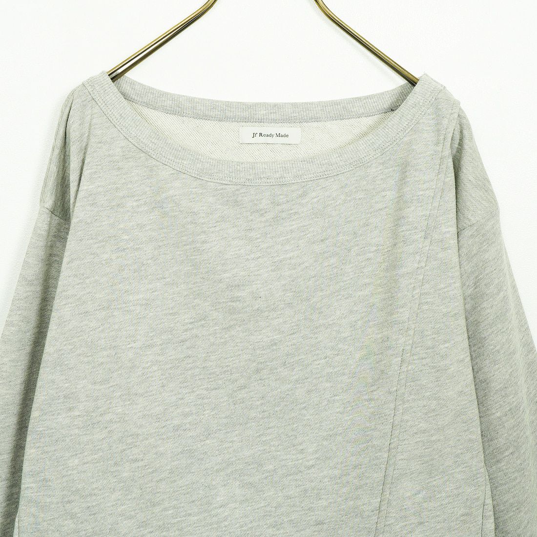 Jf Ready Made [ジェイエフレディメイド] 切替オフショルダースウェット [3106101] 821 ﾓｸｸﾞﾚｰ