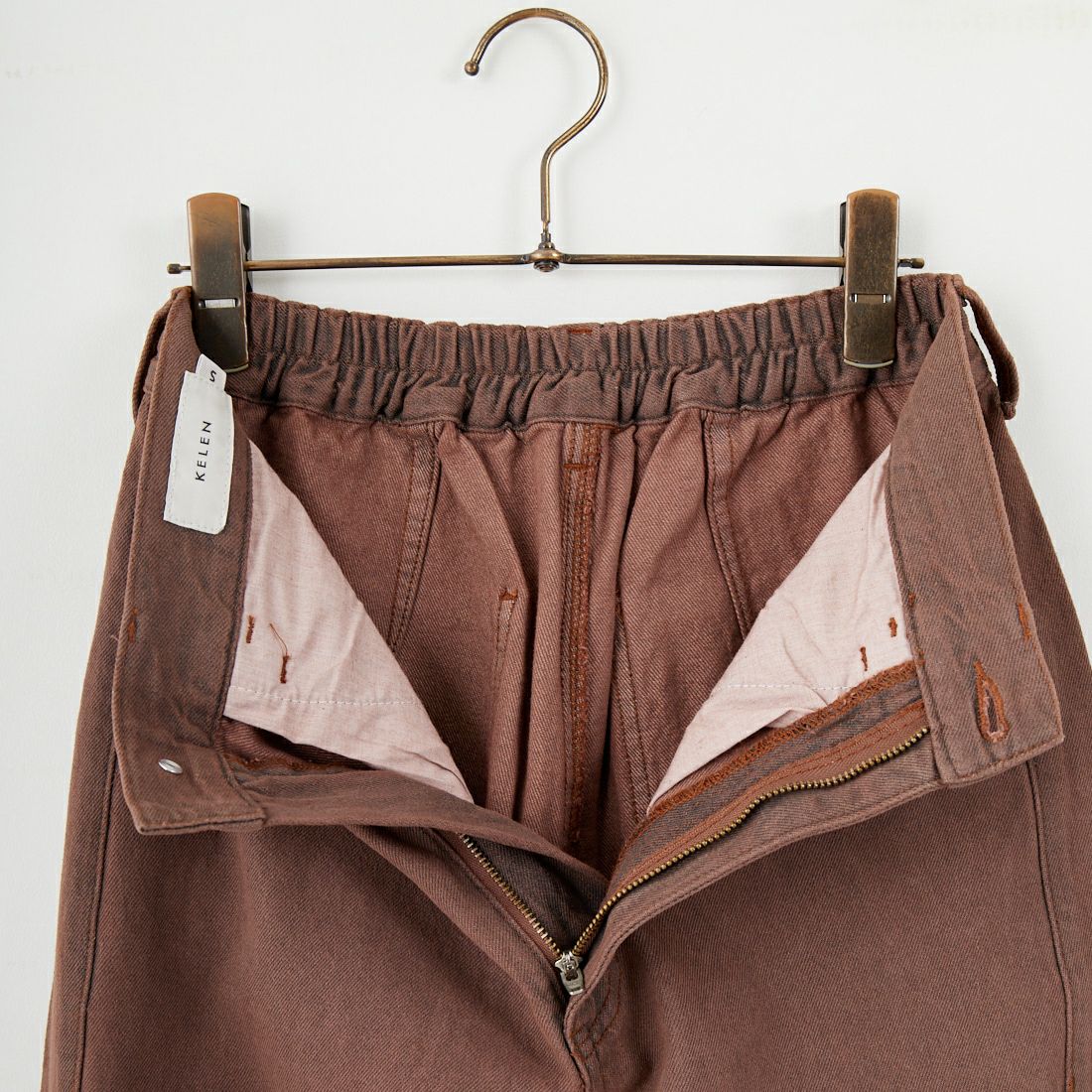 Kelen [ケレン] カーブデザインカラーデニムパンツ [LKL25FPT2112] BROWN