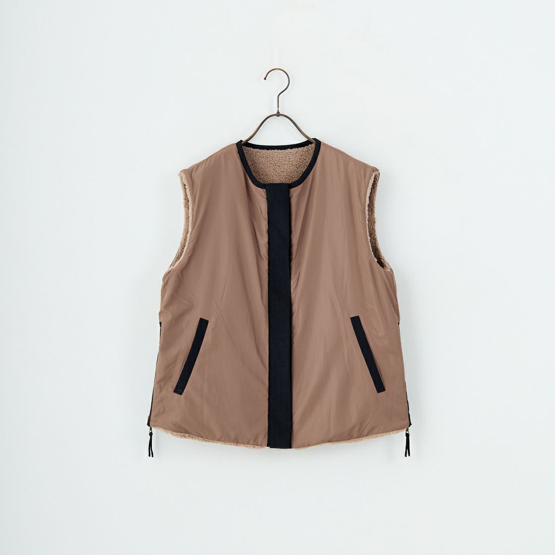 Jeans Factory Clothes [ジーンズファクトリークローズ] サイドファスナー リバーシブルボアベスト [157217] 16 ﾓｶ