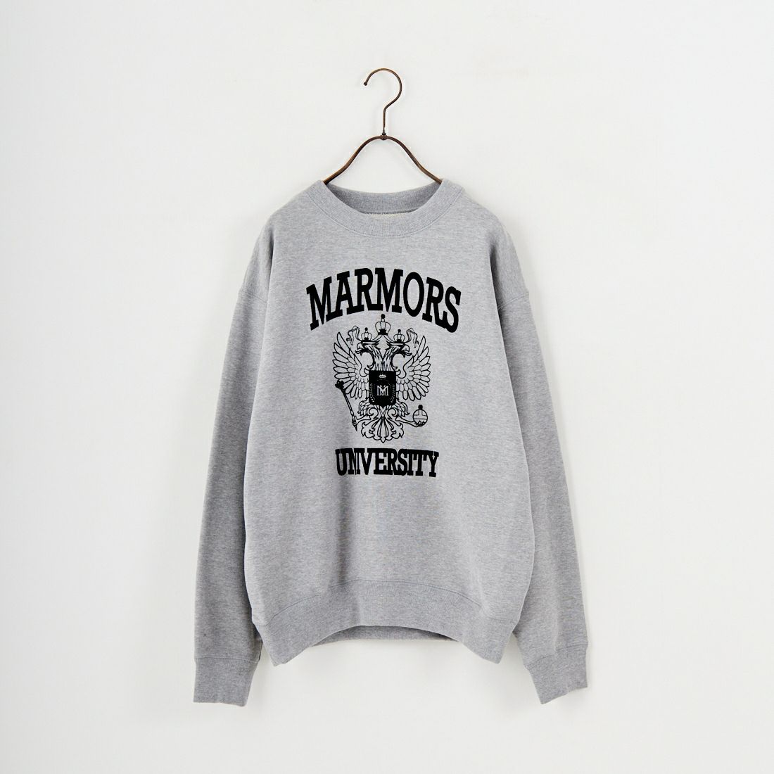 marmors [マルモア] エンブレムフロッキープリントスウェット [0225309130] GRAY