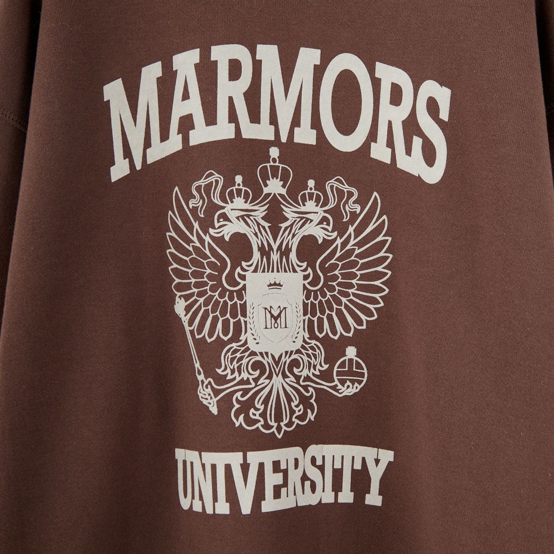 marmors [マルモア] エンブレムフロッキープリントスウェット [0225309130] BROWN