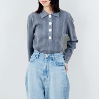 13 GRAY&&モデル身長：162cm 着用サイズ：F&&