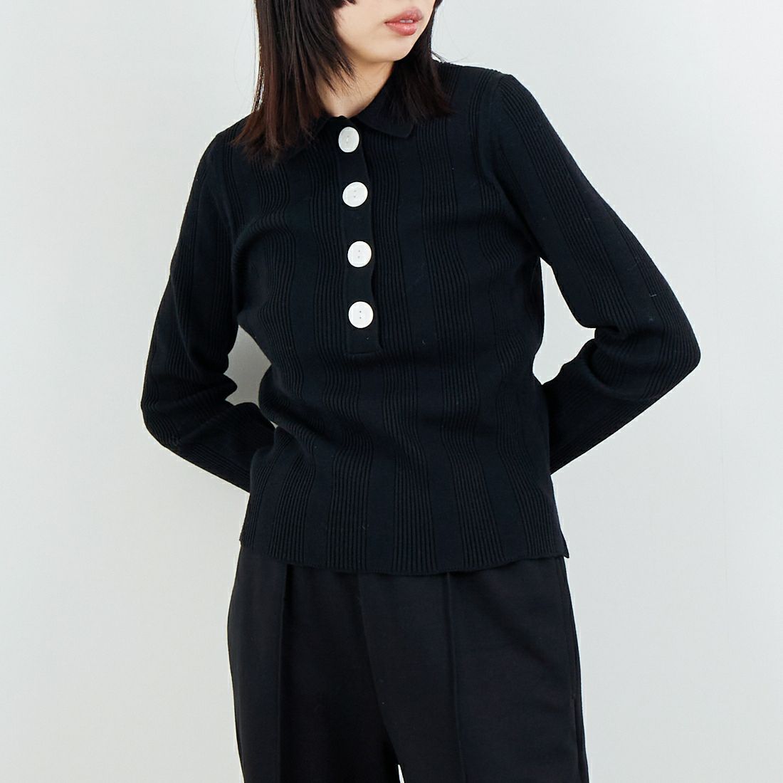 19 BLACK&&モデル身長：162cm 着用サイズ：F&&