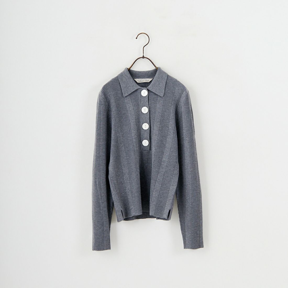 TORRAZZO DONNA [トラッゾドンナ] リブニットポロシャツ [6262-462] 13 GRAY
