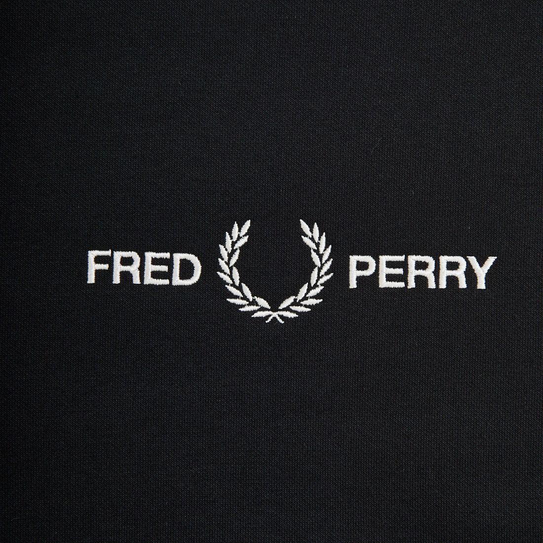 FRED PERRY [フレッドペリー] ローレルリースロゴ刺繍 クルーネックスウェット [M4727] 102 BLACK