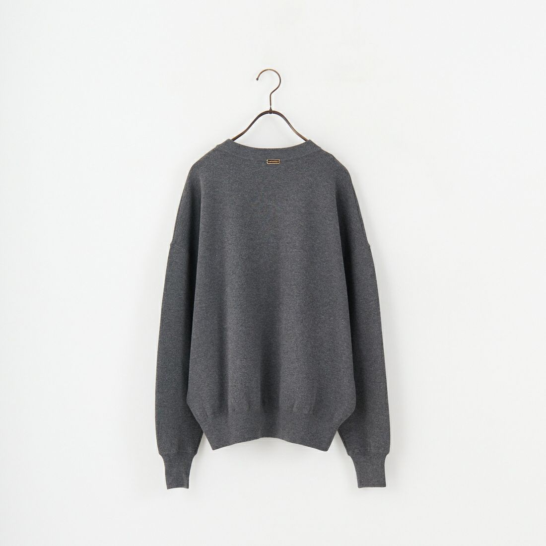 MICA&DEAL [マイカアンドディール] AMERICANA×MICA クルーネック刺繍ニット [0125308272] GRAY