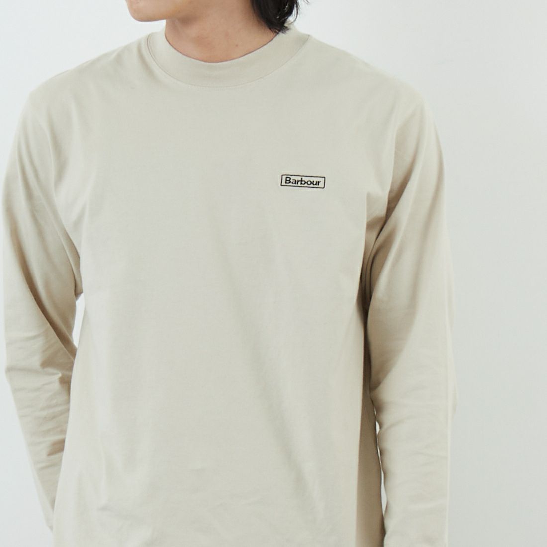 Barbour [バブアー] Walton ロングスリーブTシャツ [MTS1492] BE12 &&モデル身長：179cm 着用サイズ：38&&