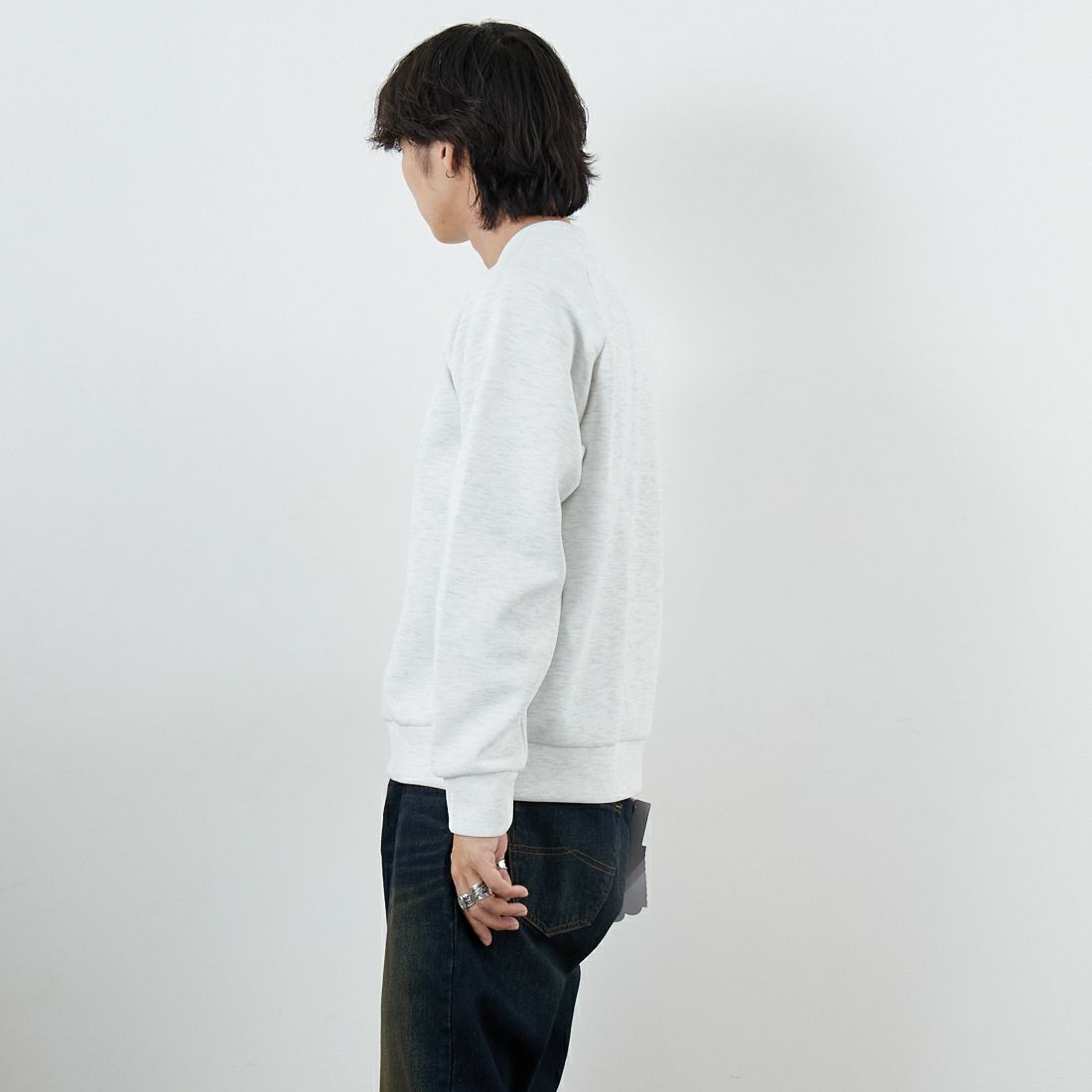 THE NORTH FACE [ザ ノースフェイス] テックエアースウェットクルー [NT62584] WX &&モデル身長：179cm 着用サイズ：M&&