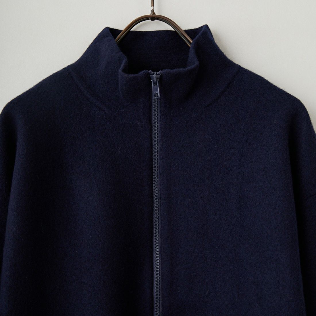 ORCIVAL [オーシバル] ウールジャージー スタンドジップカーディガン [OR-D0130KKW] DK.NAVY