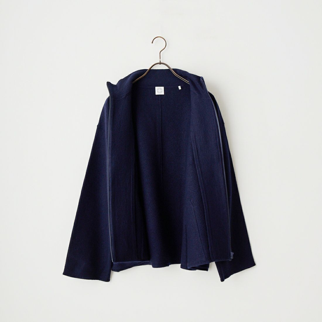 ORCIVAL [オーシバル] ウールジャージー スタンドジップカーディガン [OR-D0130KKW] DK.NAVY