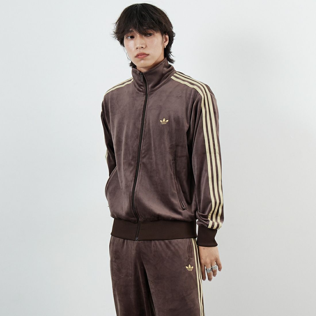 メンズ 長袖 大きいサイズ メンズ adidas (アディダス) フード付き ハーフ