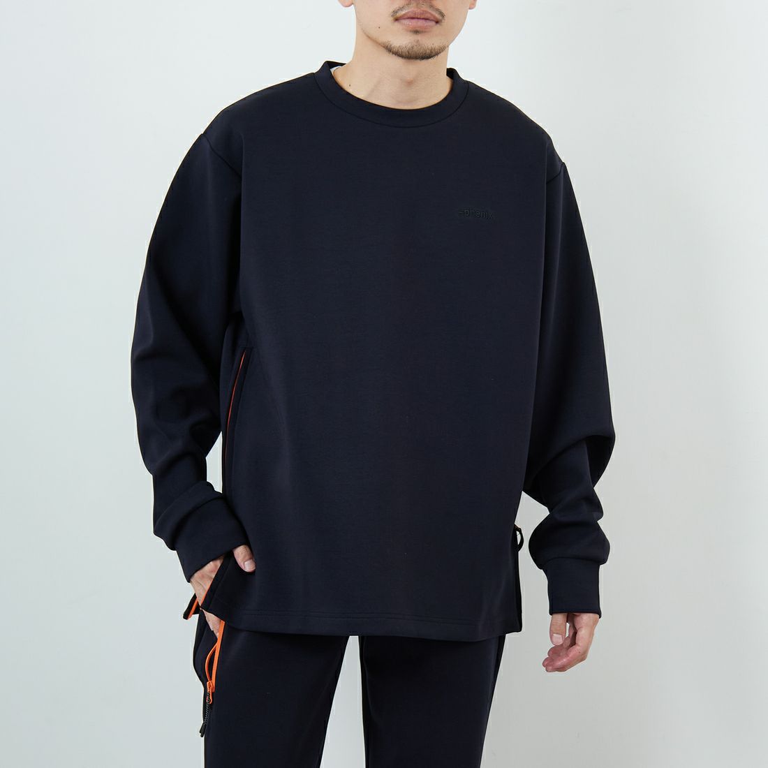 NAVY&&モデル身長：168cm 着用サイズ：L&&