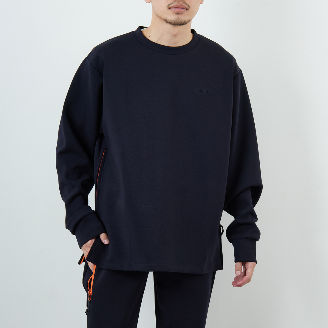 NAVY&&モデル身長：168cm 着用サイズ：L&&