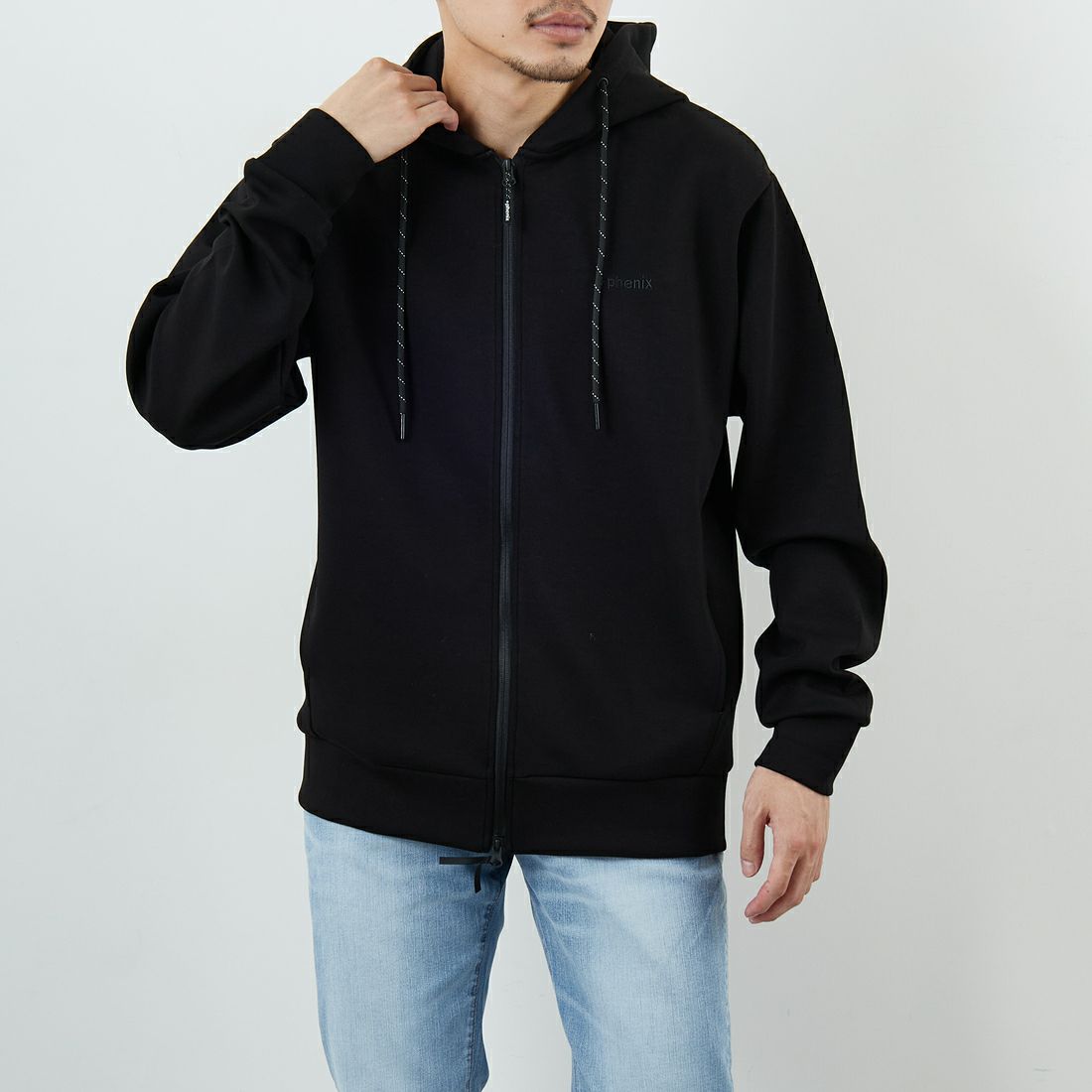 BLACK&&モデル身長：168cm 着用サイズ：M&&