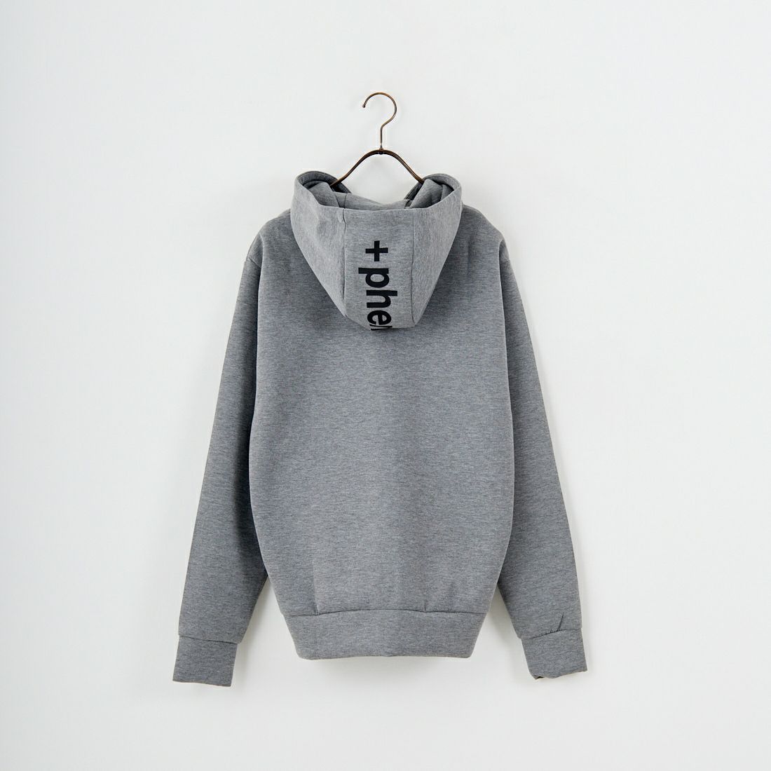 +phenix [プラスフェニックス] 別注 ダンボールニット ジップアップパーカー [POO-25081IN-JF] GRAY