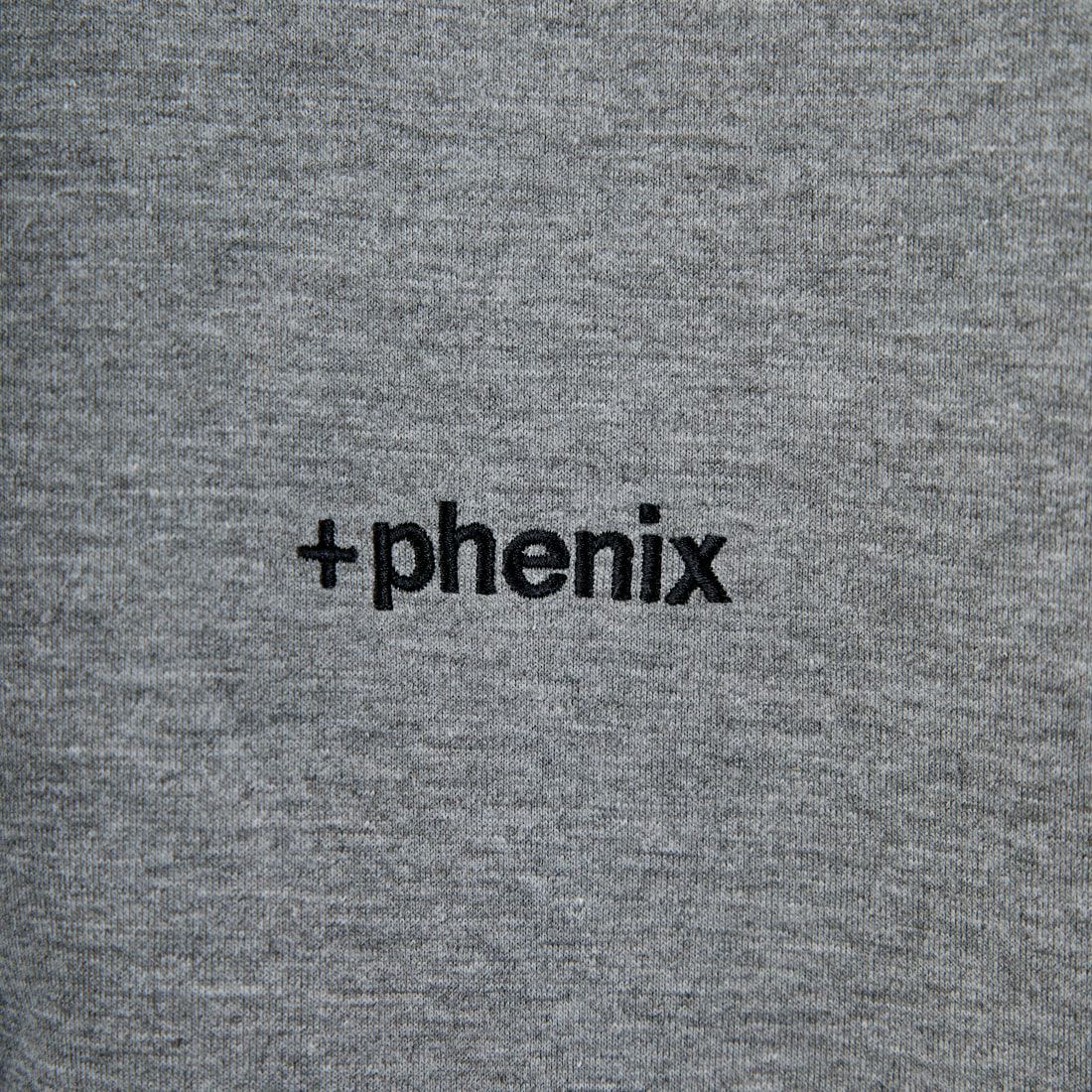 +phenix [プラスフェニックス] 別注 ダンボールニット ジップアップパーカー [POO-25081IN-JF] GRAY