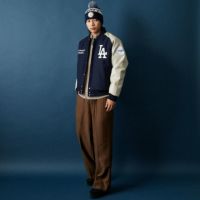 Fanatics [ファナティクス] 別注 MLBロゴワッペン メルトンスタジャン