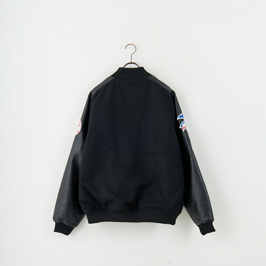 Fanatics [ファナティクス] 別注 MLBロゴワッペン メルトンスタジャン [ML2325FW0007-JF] BLACK NY