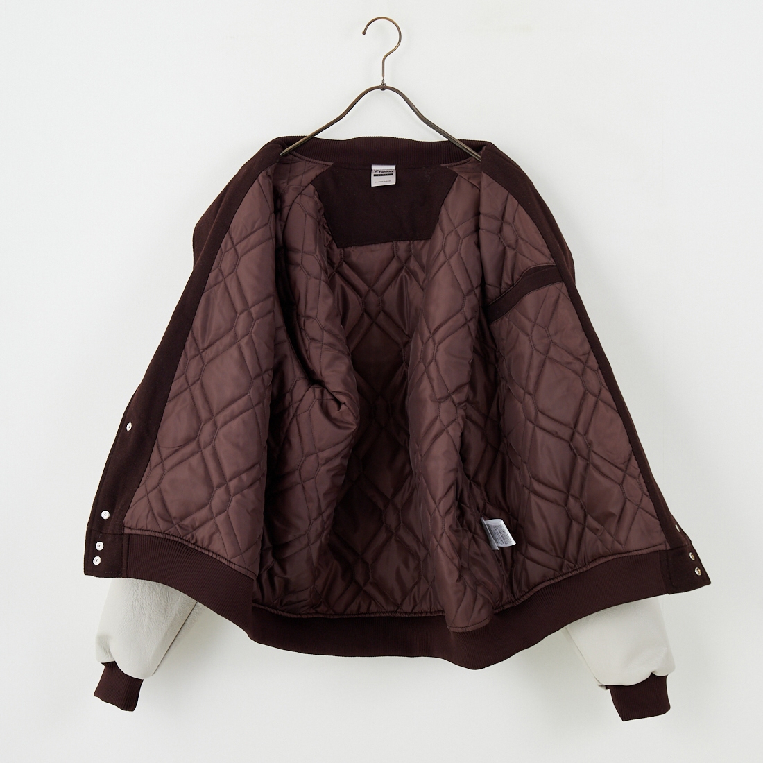 Fanatics [ファナティクス] 別注 MLBロゴワッペン メルトンスタジャン [ML2325FW0007-JF] BROWN SD