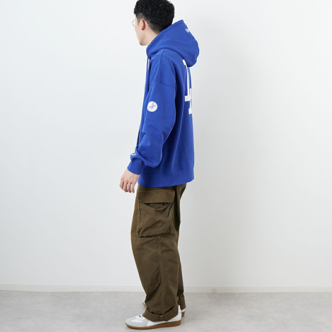 Fanatics [ファナティクス] 別注 MLBロゴ バックプリント スウェットパーカー [ML0625FW0006-JF] ROYAL LA