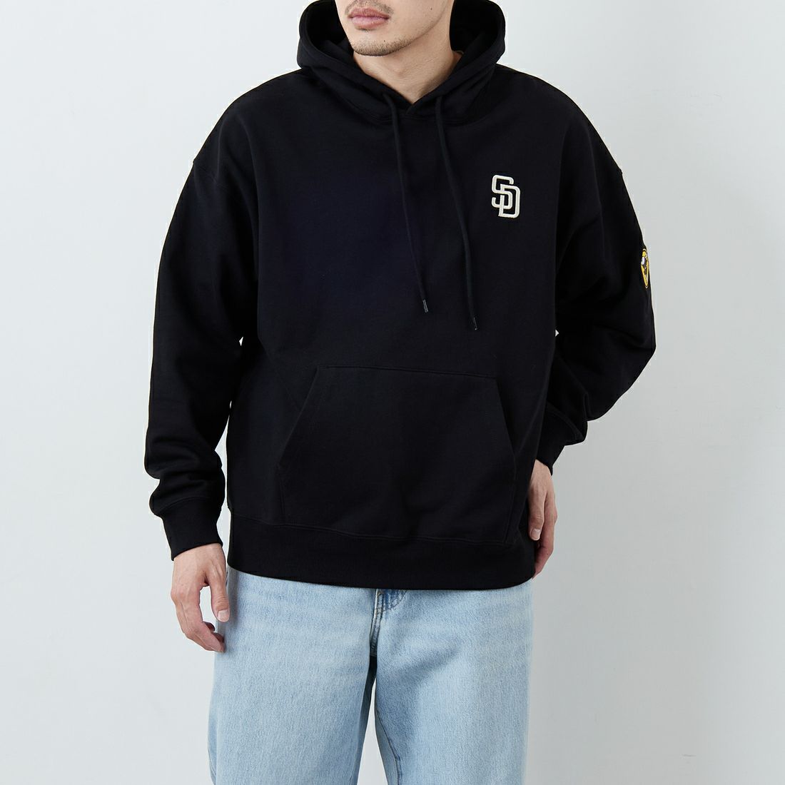 Fanatics [ファナティクス] 別注 MLBロゴ バックプリント スウェットパーカー [ML0625FW0006-JF] BLACK SD