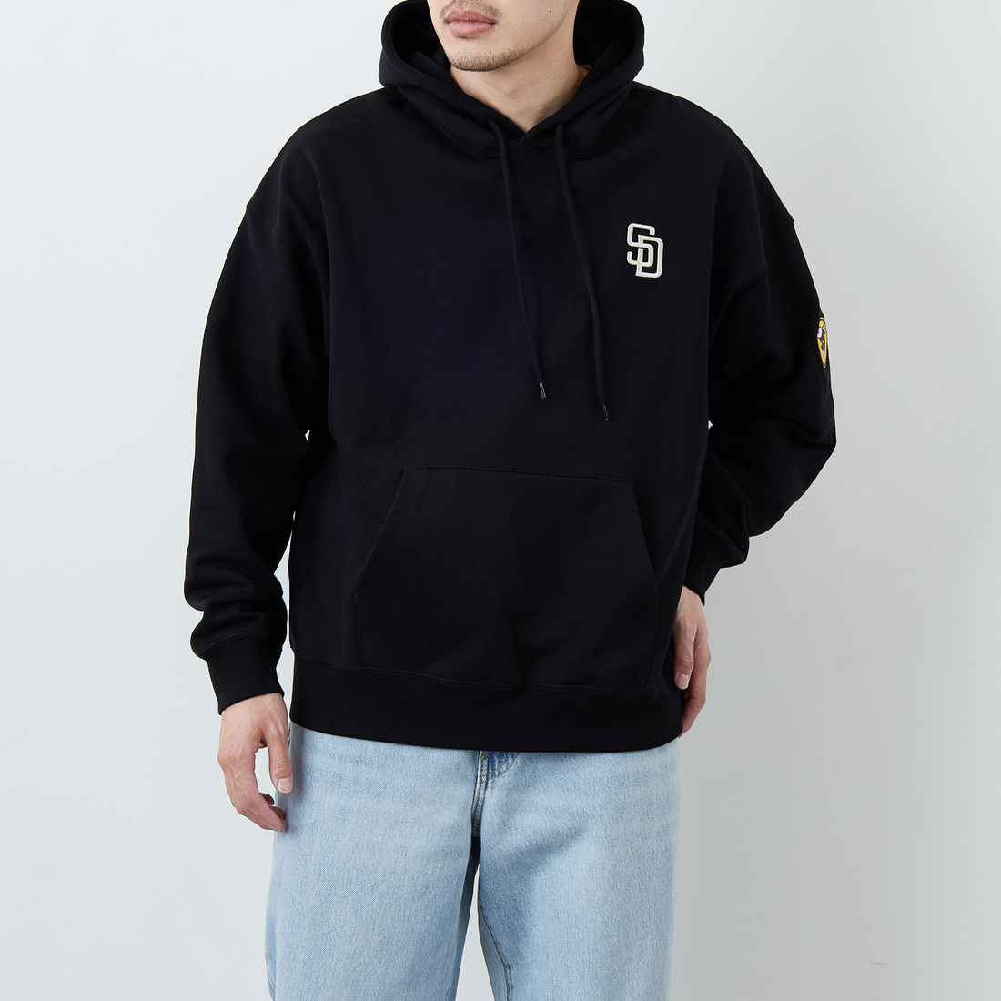 Fanatics [ファナティクス] 別注 MLBロゴ バックプリント スウェットパーカー [ML0625FW0006-JF] BLACK SD