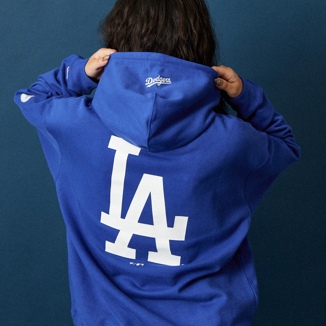 Fanatics [ファナティクス] 別注 MLBロゴ バックプリント スウェットパーカー [ML0625FW0006-JF] ROYAL LA