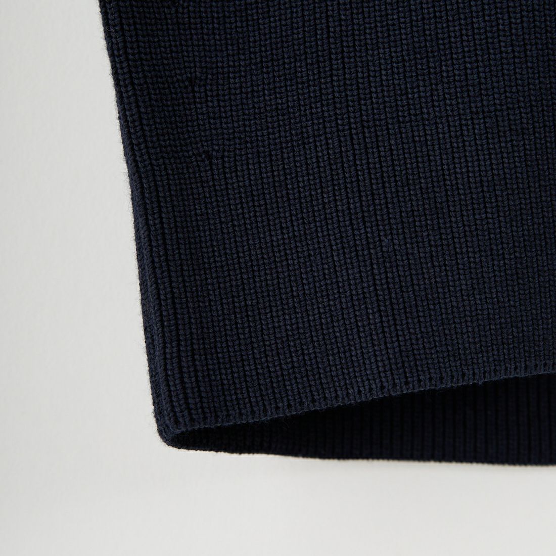 MICA&DEAL [マイカアンドディール] ジップアップ畦ニットベスト [0125308248] D/NAVY