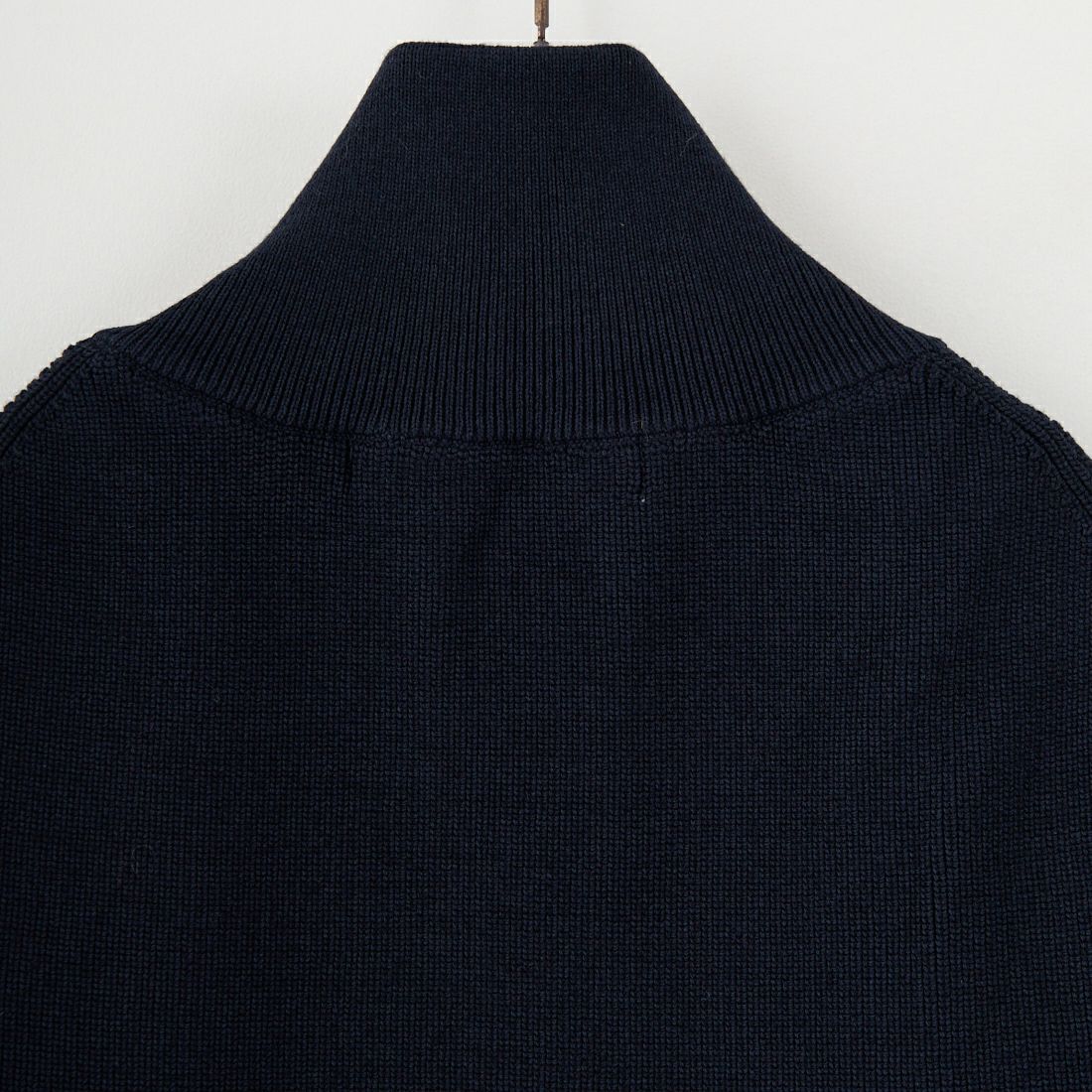MICA&DEAL [マイカアンドディール] ジップアップ畦ニットベスト [0125308248] D/NAVY