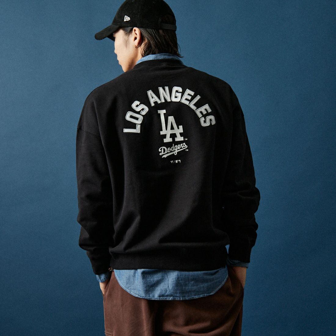 Fanatics [ファナティクス] 別注 MLBロゴ バックプリントスウェット [ML0525FW0004-JF]