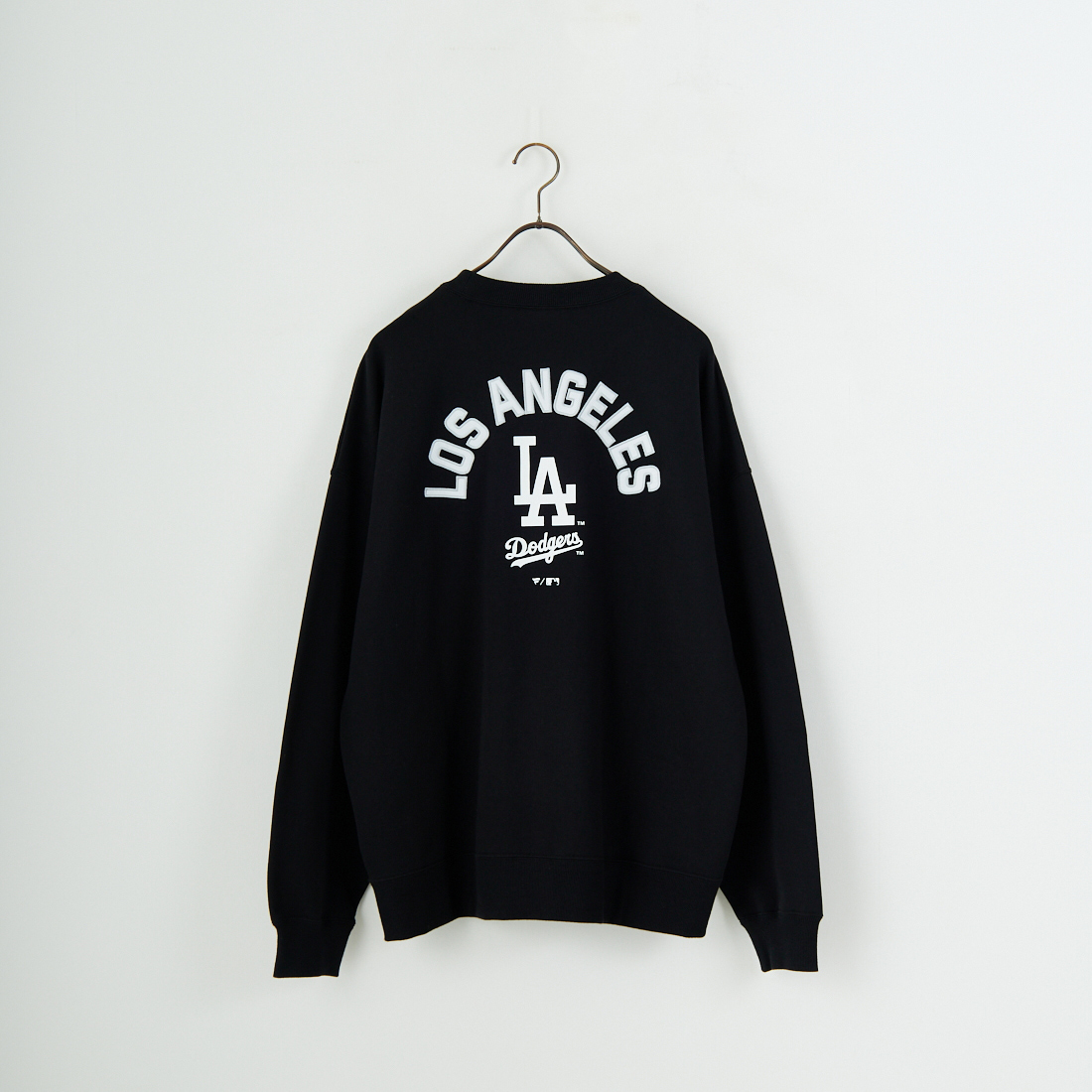 Fanatics [ファナティクス] 別注 MLBロゴ バックプリントスウェット [ML0525FW0004-JF] BLACK LA