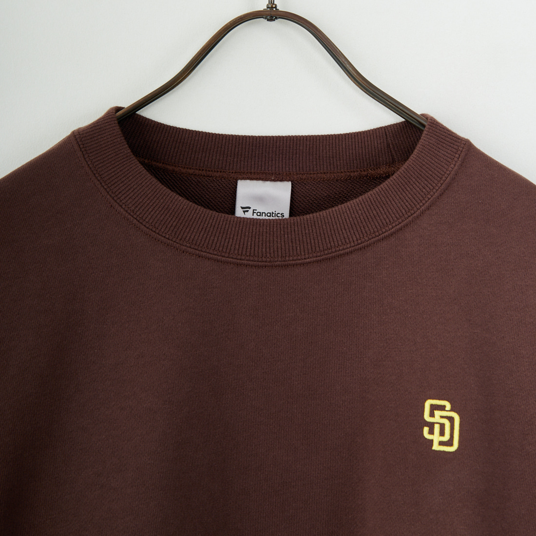 Fanatics [ファナティクス] 別注 MLBロゴ バックプリントスウェット [ML0525FW0004-JF] BROWN SD
