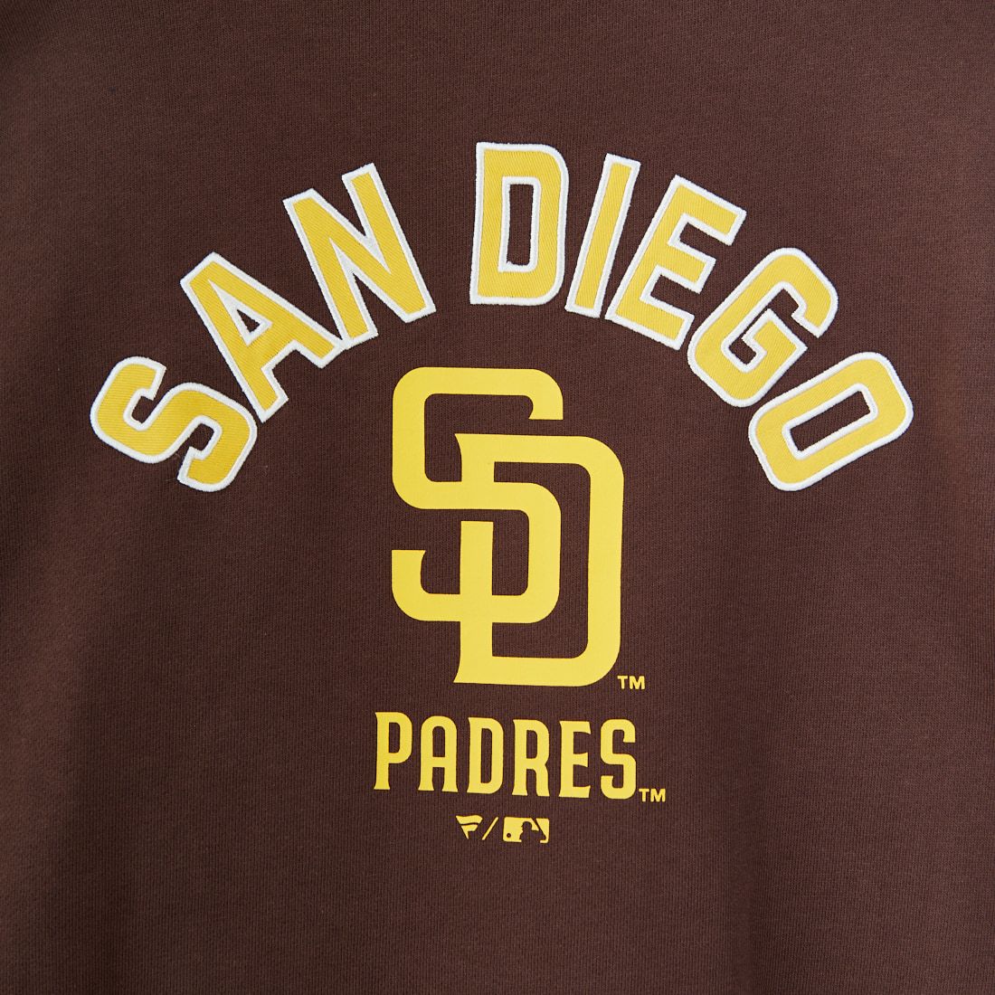 Fanatics [ファナティクス] 別注 MLBロゴ バックプリントスウェット [ML0525FW0004-JF] BROWN SD