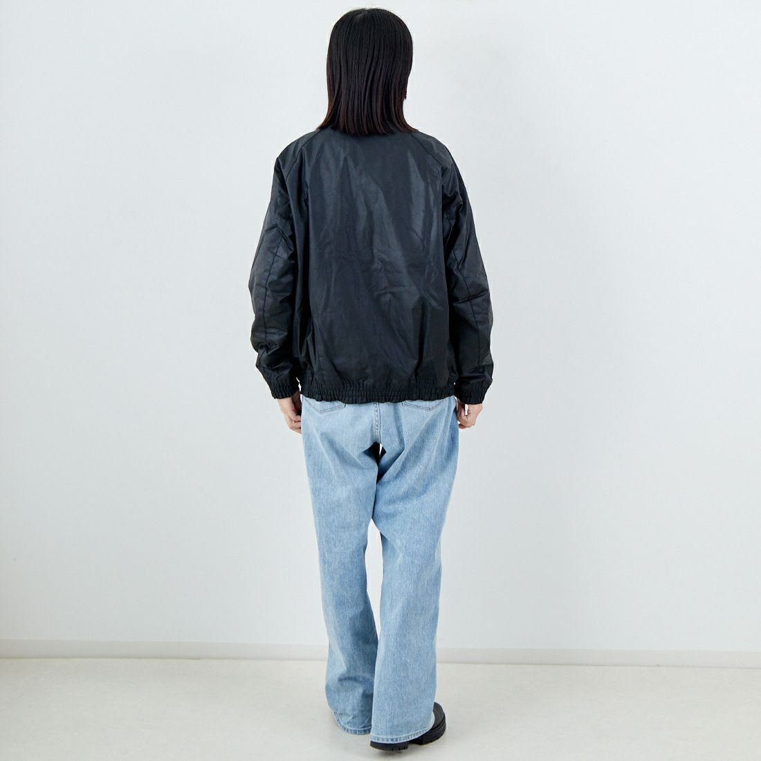 Barbour [バブアー] トランスポート スタンドカラーワックスブルゾン [MWX2497] BK11 &&モデル身長：162cm 着用サイズ：36&&