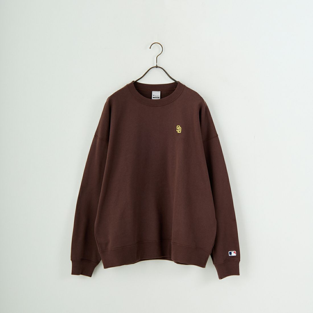 Fanatics [ファナティクス] 別注 MLBロゴ バックプリントスウェット [ML0525FW0004-JF] BROWN SD